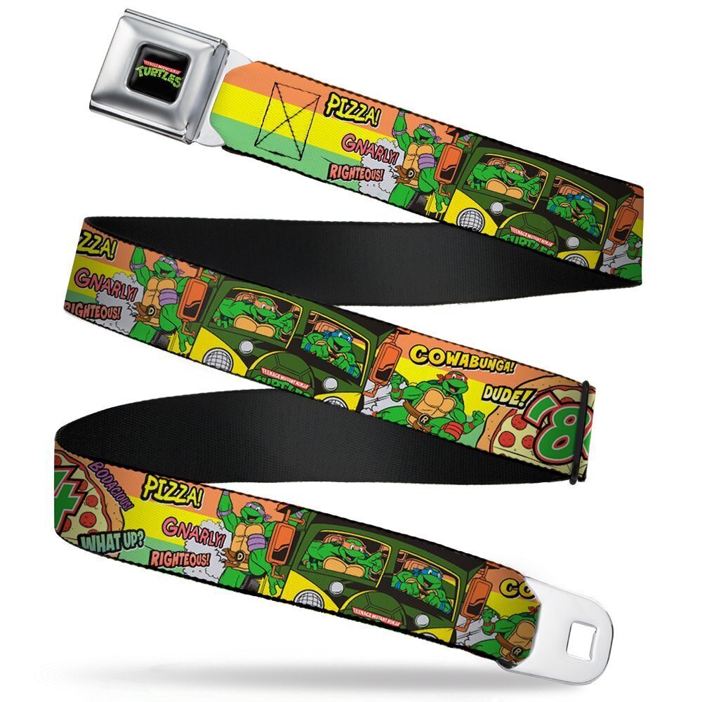 5222 Nickelodeon Belts Buckle-down Seatbelt Ninja Turtles Wnt063 Belt